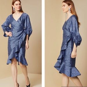 NWT Sachin & Babi Cheetah organza silk dress 18